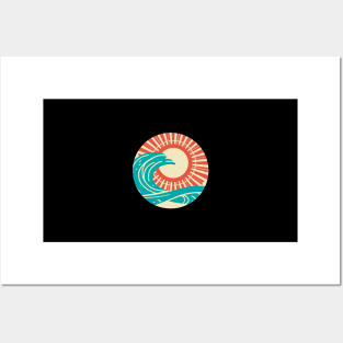 A Cute Minimal Art Of Beach Bum For Summer Lovers Posters and Art